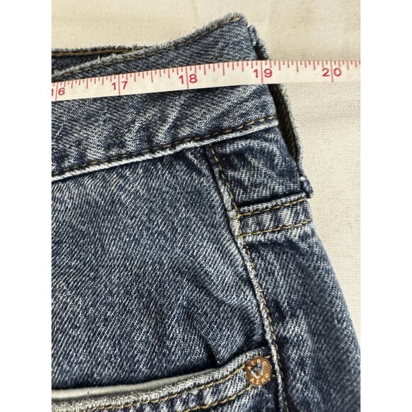 Aeropostale Womens 14 Rhinestone Studded Bling Wide Leg High Rise Denim Jean Y2K - Picture 3 of 5